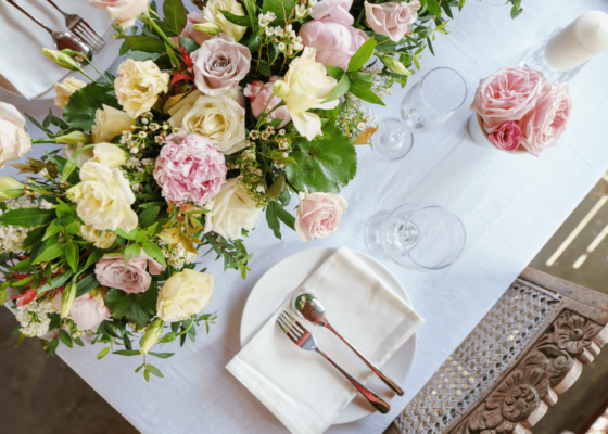 Centrotavola di fiori per il tuo matrimonio